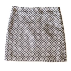 LOFT Polka Dot Weave Mini Skirt